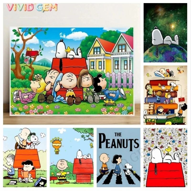 Photo Mosaic Print - VIVID GEM 2026 Nieuwe Schattige Snoopy